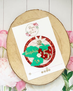 Strawberry Personalised Birthday Badge - Birthday Glitter Badge