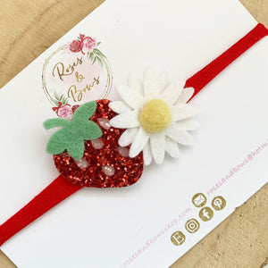 Strawberry headband or clip