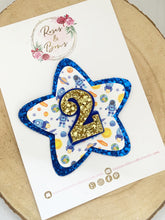 Load image into Gallery viewer, Birthday Space Badge - Birthday Glitter Badge

