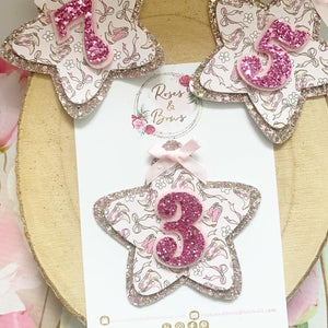 Birthday Cowboy Badge - Birthday Glitter Badge