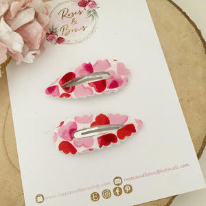 Valentine’s Heart Snap Clip Set