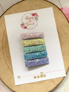 Glitter alligator clip set