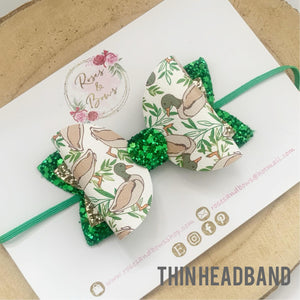 Duck Hair Bow Headband or Clip