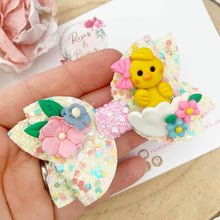 Load image into Gallery viewer, Easter Chick Hair Bow Headband or Clip
