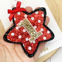 Load image into Gallery viewer, Minnie Mouse inspired Birthday Badge - Birthday Glitter Badge
