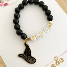 Load image into Gallery viewer, Girls wizard in training Halloween Personalised Bracelet
