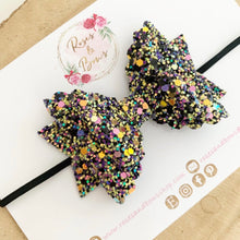 Load image into Gallery viewer, Glitter Halloween witch brew Bow Headband or Clip
