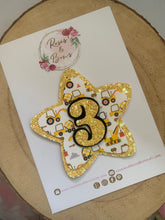 Load image into Gallery viewer, Tractor/Digger/Vehicle Birthday Badge - Birthday Glitter Badge

