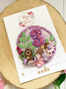 Fairy Birthday Pin Badge - Birthday Glitter Badge