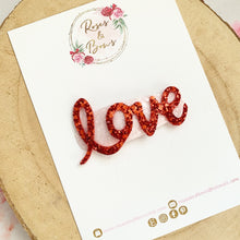 Load image into Gallery viewer, Valentines Day snap clip
