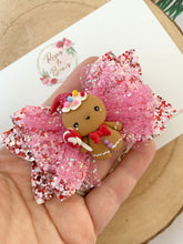 Load image into Gallery viewer, Christmas Gingerbread Hair Bow Headband or Clip

