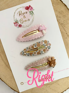 Autumn Fall Deer snap clip set