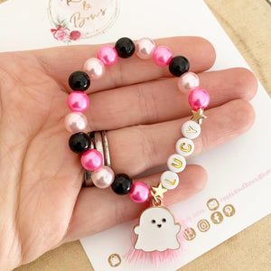 Girls Ghost Boo or Personalised Bracelet