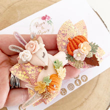 Load image into Gallery viewer, Autumn deer Hair Bow Headband or Clip
