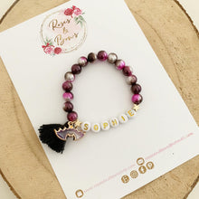 Load image into Gallery viewer, Girls Bat Halloween Personalised Bracelet
