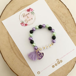 Girls Witch Personalised Bracelet