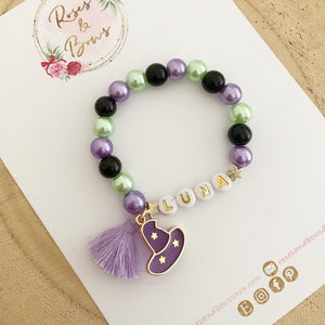 Girls Witch Personalised Bracelet