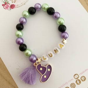 Girls Witch Personalised Bracelet