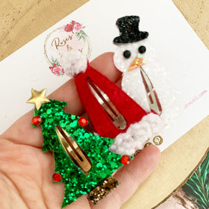 Christmas snap clip set