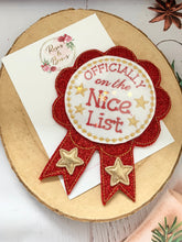 Load image into Gallery viewer, Nice List Christmas Badge - Christmas Eve Box Filler
