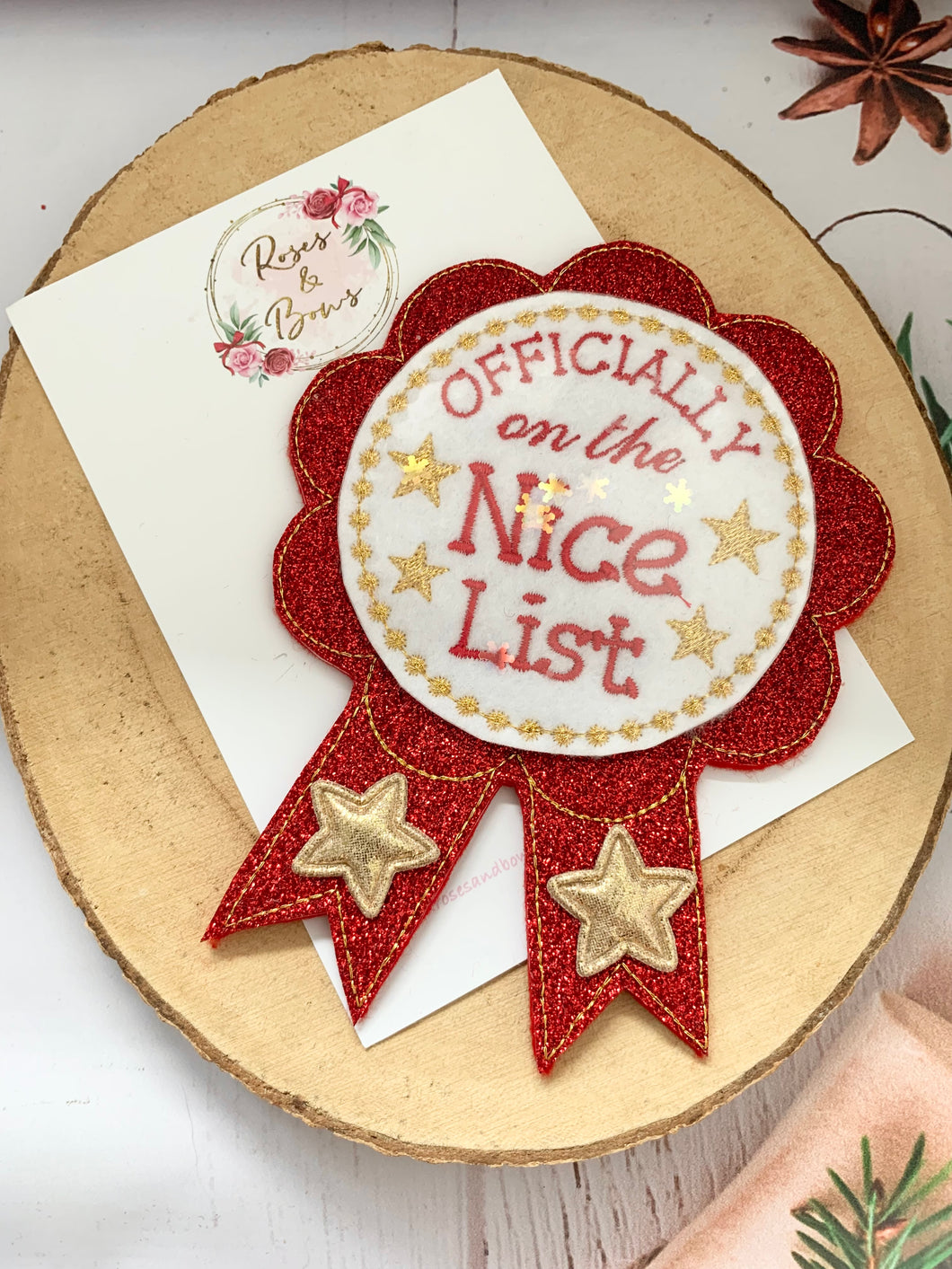 Nice List Christmas Badge - Christmas Eve Box Filler