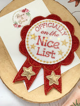 Load image into Gallery viewer, Nice List Christmas Badge - Christmas Eve Box Filler
