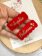 Load image into Gallery viewer, Personalised believes snap clips
