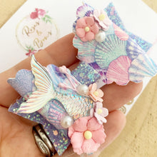 Load image into Gallery viewer, Mermaid Tail Bow Headband or Clip
