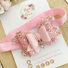 Load image into Gallery viewer, Pink Fairy Hair Bow Headband or Clip
