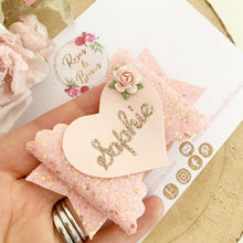 Load image into Gallery viewer, Personalised Name Hair Bow Headband or Clip
