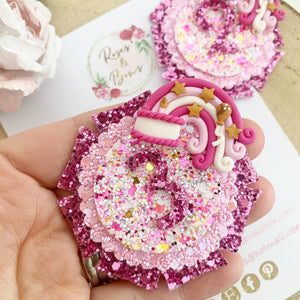 Pink Rainbow Birthday Badge