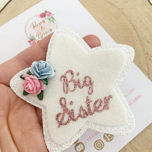 Big Sister Badge - Glitter Badge