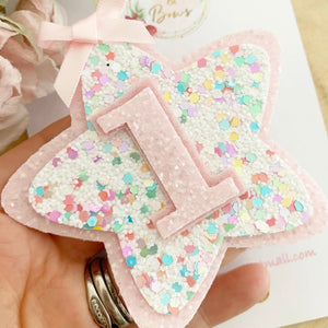 Rainbow Birthday Badge - Birthday Glitter Badge