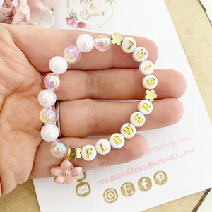 Flower Girl Bracelet - Bridesmaid Gift