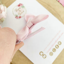 Load image into Gallery viewer, Light Pink Small Hair Bow Clip Set
