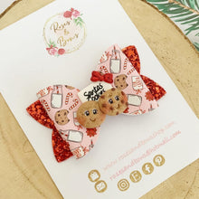 Load image into Gallery viewer, Santa’s Cookies Hair Bow Headband or Clip
