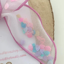 Load image into Gallery viewer, Mermaid Shaker Organza Hair Bow Headband or Clip
