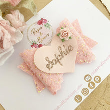 Load image into Gallery viewer, Personalised Name Hair Bow Headband or Clip
