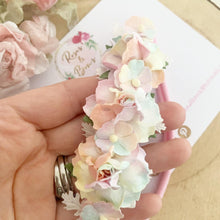 Load image into Gallery viewer, Pastel Rainbow rose flower headband
