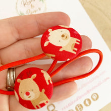 Load image into Gallery viewer, Reindeer Bobble Hair Ties Set of 2
