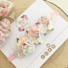 Load image into Gallery viewer, Pastel Rainbow rose flower headband
