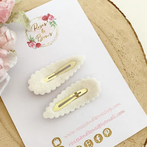 Lemon floral Snap Clip Set