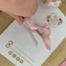 Load image into Gallery viewer, Dusky Pink Small Hair Bow Clip Set
