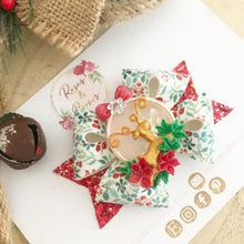 Load image into Gallery viewer, Christmas Deer Glitter Shaker Clip or Headband
