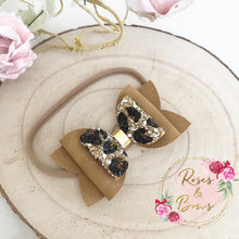 Load image into Gallery viewer, Leopard Print Bow Clip or Headband
