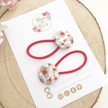 Load image into Gallery viewer, Poppy Bobble Hair Ties Set of 2
