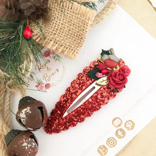 Load image into Gallery viewer, Large Christmas Robin large snap clip
