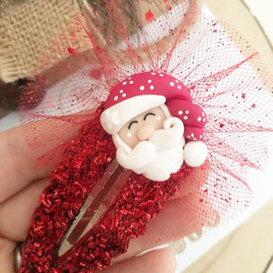 Santa Claus large snap clip