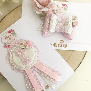 Birthday badge and bow. Available individually or as a set