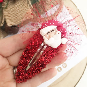 Santa Claus large snap clip